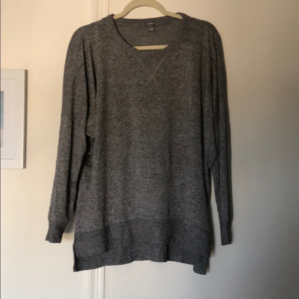 Gray long sleeve lounge shirt